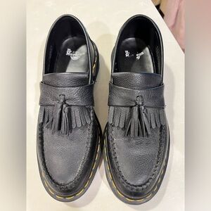Dr. Martens Black Leather Tassel Slip-Ons